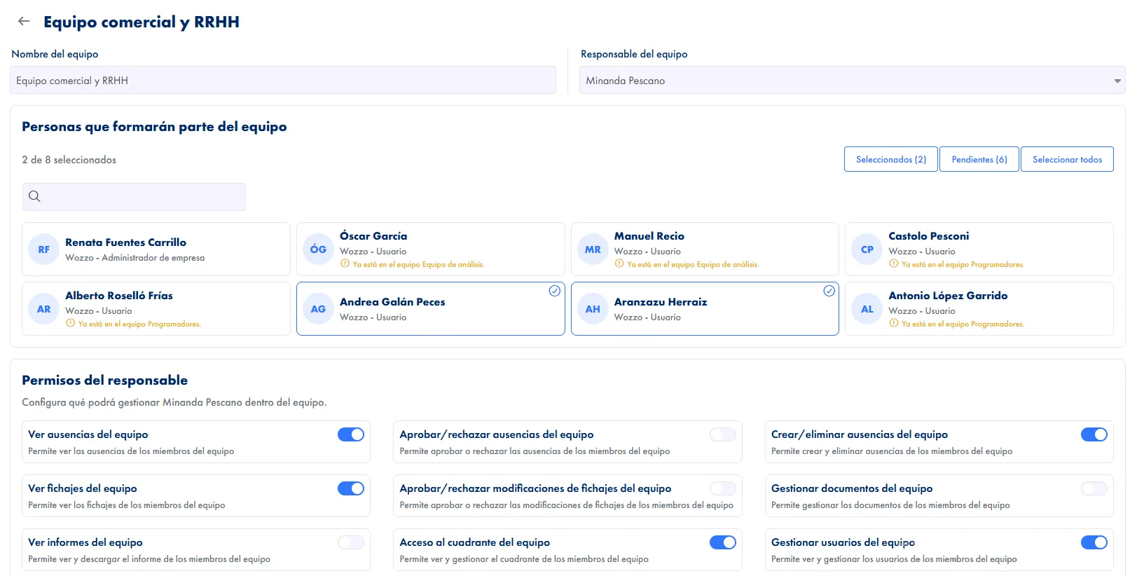 Manage your entire team from one place