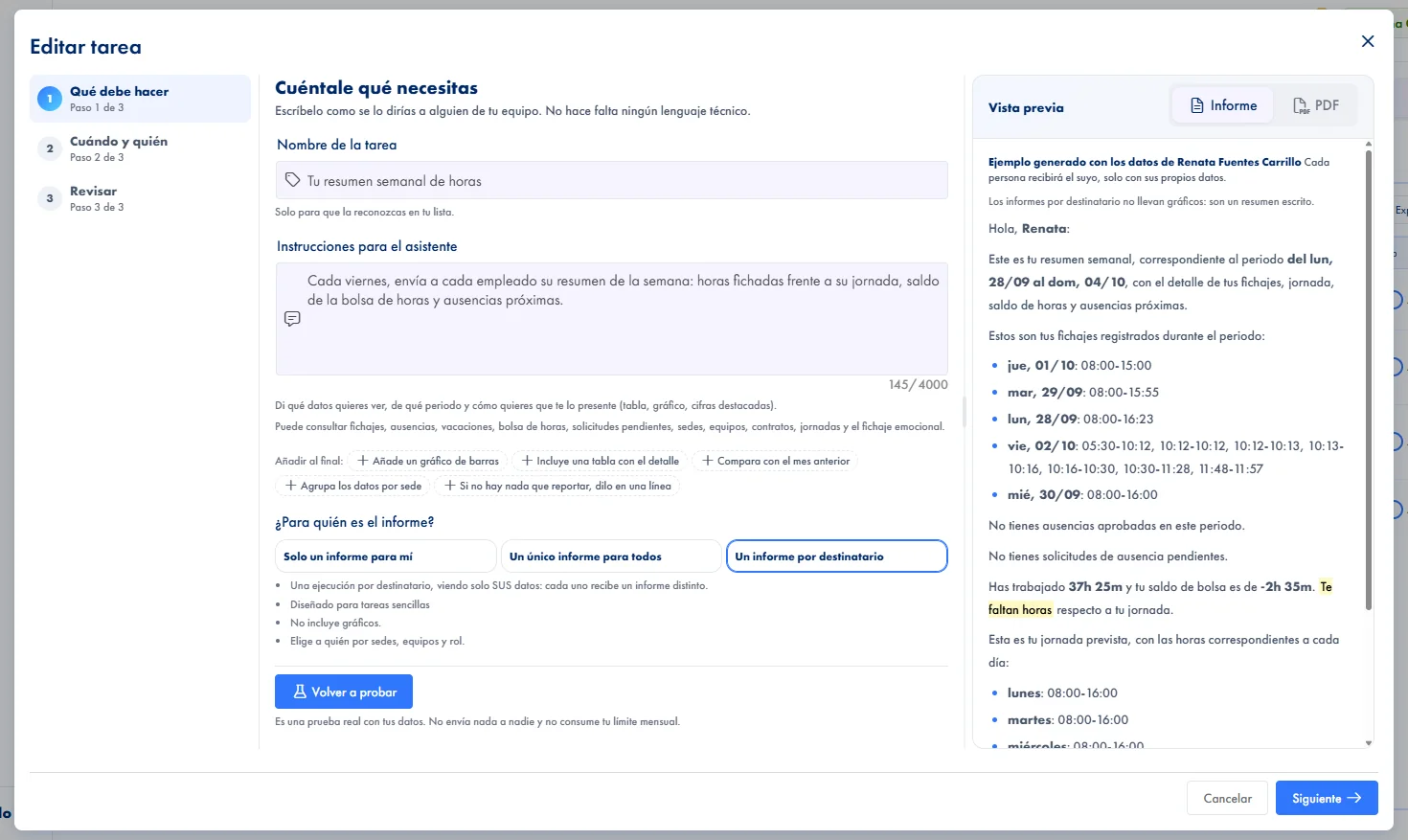 Informes automáticos de RRHH generados por IA